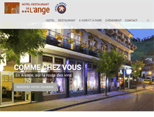 Tablet Screenshot of hotel-ange.fr